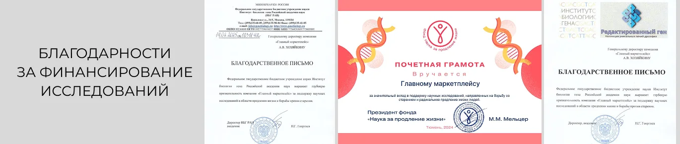 Благодарности за финансирование исследований